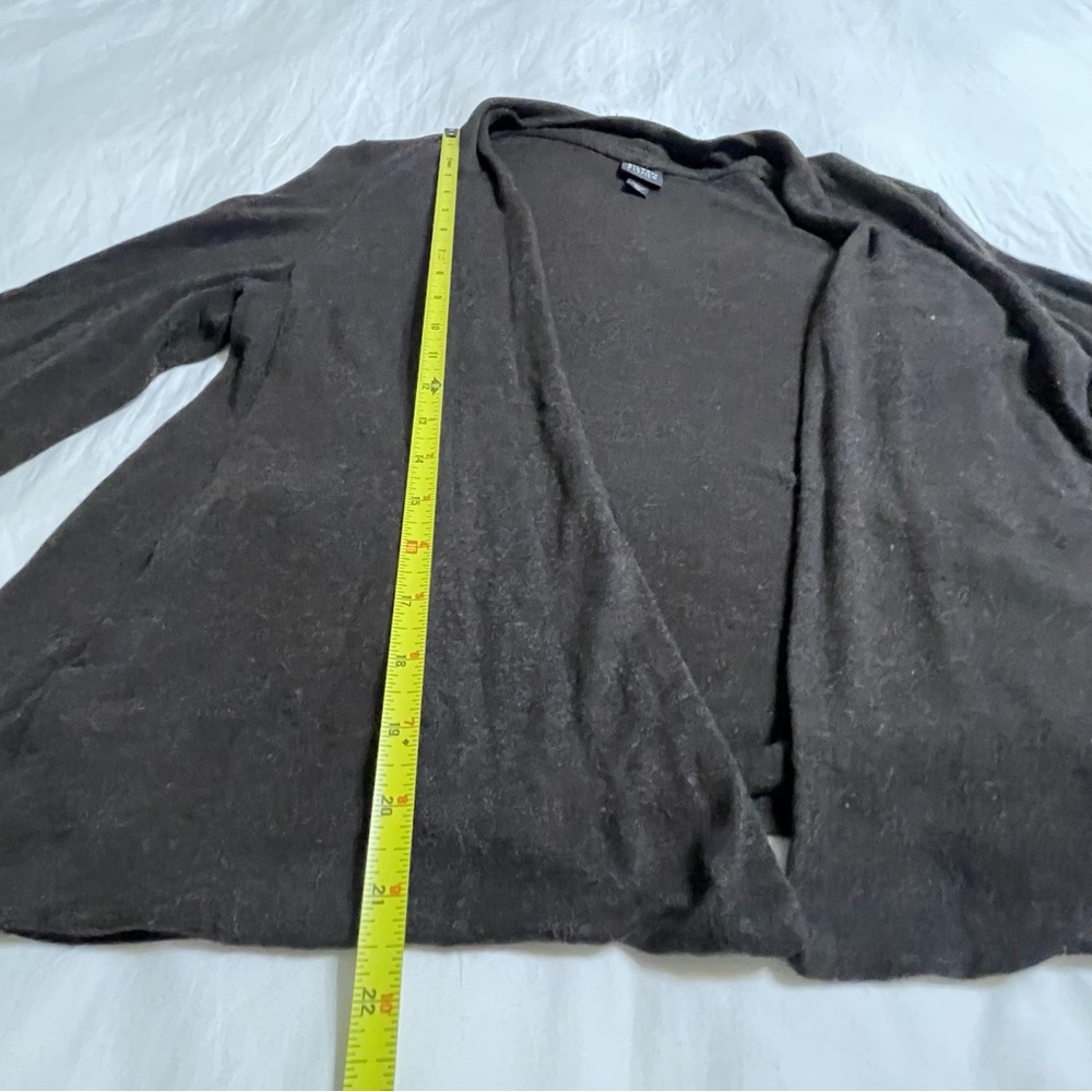 Eileen Fisher Cardigan Sweater Petite Size PM Brown Open Front 100% Viscose - Picture 12 of 14